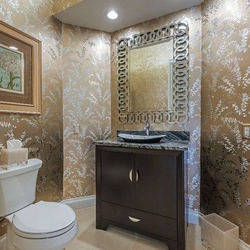 Kitchen and Home Office Remodel in Naples 2016 - Powder Room
