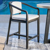 Dawn Outdoor Counter Stool in Black