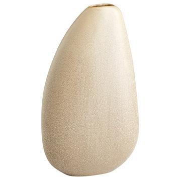 Cyan Galvanic Vase 10835 - Olive Glaze