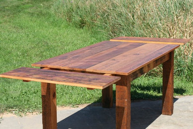 Reclaimed Pine Square Wood Extension Table