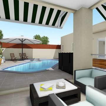 Pool & Cabana | Realistic Renderings