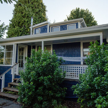 Blue Craftsman with white trim