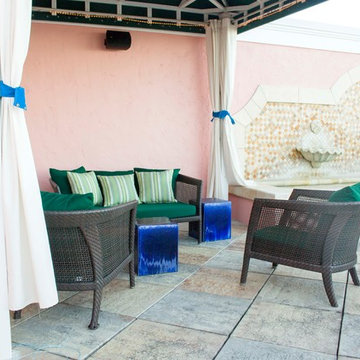 Spa cushions upgrade at resort