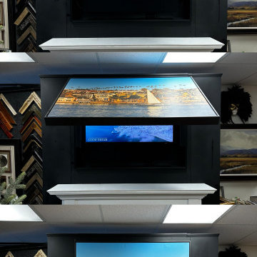 Hidden Living Room TV - Hide your TV with Art