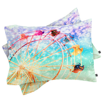 Deny Designs Lisa Argyropoulos Galaxy Wheel Pillow Shams, Queen