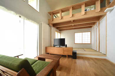 Design ideas for a scandinavian home design in Nagoya.