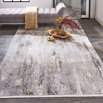 Lindstra Area Rug - Ivory/Gray