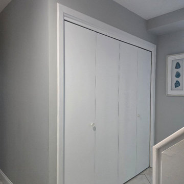 Lucia 2552 Black double barn doors with soft close