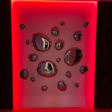 LED 3D Mirror Wall Decor for Modern Living Room