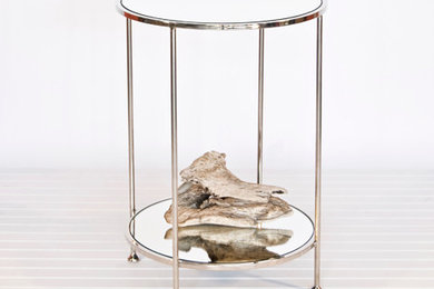 Chico Small 2 Tier Nickel Side Table