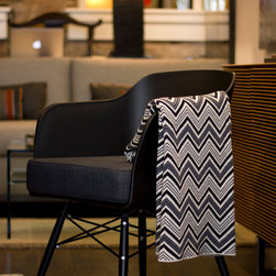 Chevron Jacquard Cotton Throw - Throws