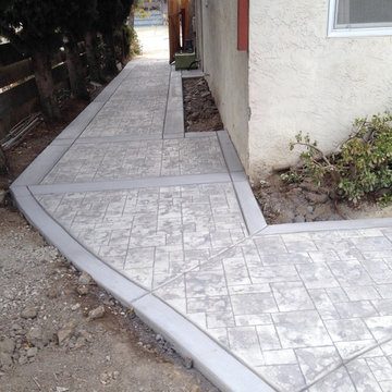 Stamped Concrete Walkway