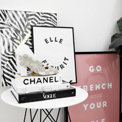 Marble abstract print 'Liaison', 'She Blooms' in French and 'How To Be Parisian' - Prints And Posters