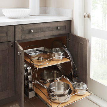 Schrock Cabinets: Base Pots and Pans Pull-out Cabinet