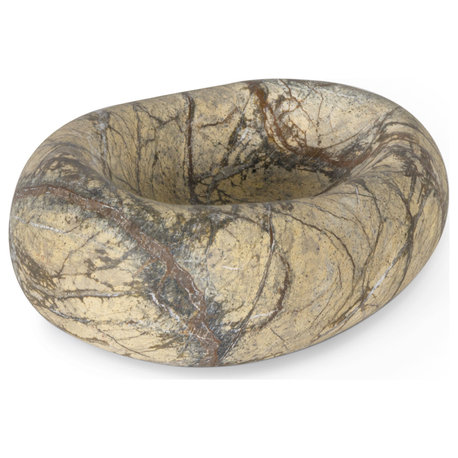Lagoon Marble Bowl, Brown