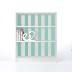 PANYL Robin's Egg Thick Stripes for IKEA BILLY - Home Decor