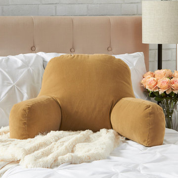 Master Bedroom With Buff Bed Rest Pillow