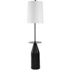 Bullet 1 Light Floor Lamp, Black and White