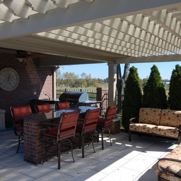 pool house and feature pool