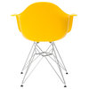 Edgemod Padget Arm Chair, Yellow, Set of 2
