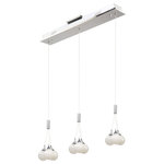Artcraft Lighting - Odyssey AC7579 Island Light - Illuminated by bright LED, the "Odyssey Collection" features crystalline glassware on chrome plated frames. Many different configurations available. (Easily adjustable for different heights)
