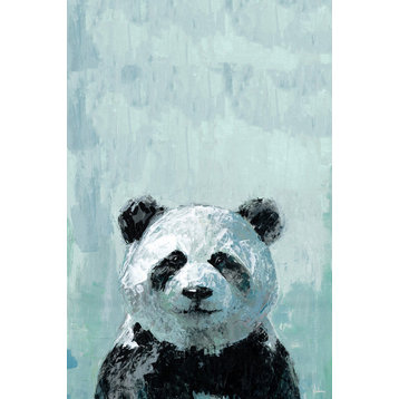 "What up Panda" Painting Print on Wrapped Canvas, 8"x12"