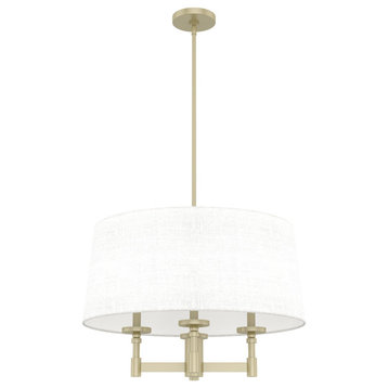 Briargrove Painted Modern Brass 4 Light Chandelier Ceiling