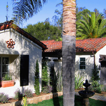 Small Santa Barbara Style Spanish home in Montecito California