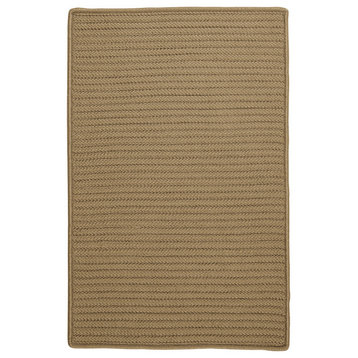 Simply Home Solid Cafe Tostado 5'x7', Rectangle, Braided Rug