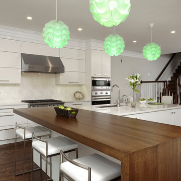 Washington, D.C. - Contemporary - Kitchen with Lighting Features