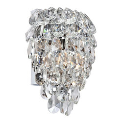 Vienna Full Spectrum - Carriere 9 3/4" High Crystal Wall Sconce - Wall Sconces