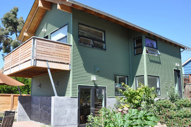 Contemporary exterior home idea in Seattle
