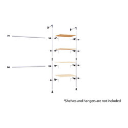 ADA Railing and Shelving Storage Kit - Wardrobe Storage Solutions