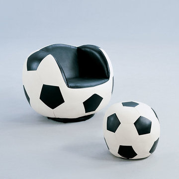 All Star Youth Soccer Swivel Chair and Ottoman