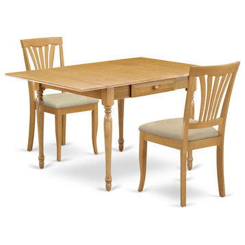 3-Piece Table Set For 2 Table, 2 Chairs