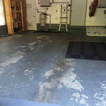 Before & After RaceDeck Garage Flooring '1 day installation'