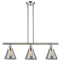 3 Light Large Cone 36" Island Light