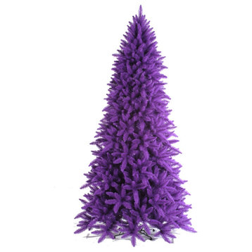 Vickerman Flocked Purple Fir Artificial Christmas Tree