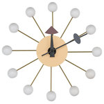 LeisureMod - LeisureMod Modern Colorful Silent Non-Ticking Wall Clocks, Concordia White - The clock is Silent Ticking