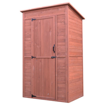 Deep Storage Shed With Drop Table