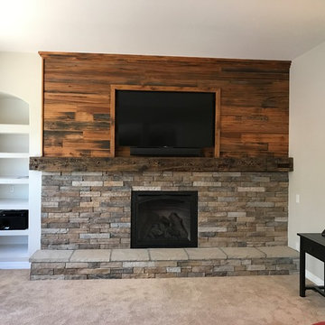 Fireplace after