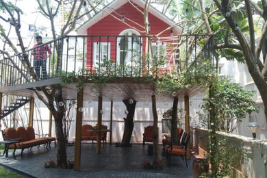 バンガロールにある北欧スタイルのおしゃれな家の外観の写真