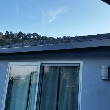 Fascia Wrap, Custom Sectional Slant Back Box Gutters in Studio City