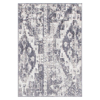 Rug Unique Loom Basilica Gray Rectangular 2'2x3'0 - Contemporary - Area ...