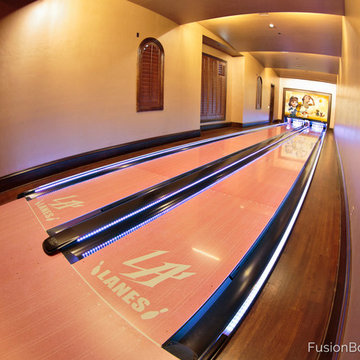 LA Lanes - custom home bowling alley