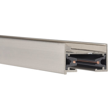 WAC Lighting LT4 48" Track for L-Track Systems - Brushed Nickel