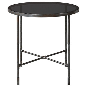Uttermost Vande Aged Steel Accent Table, 24783