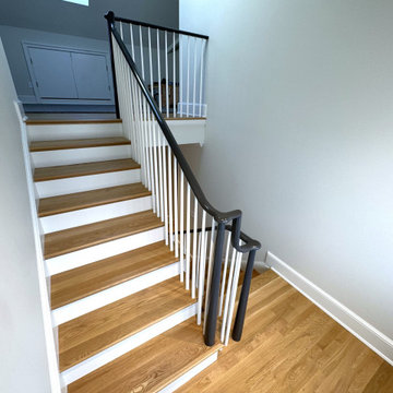Project #142 | Transitional Staircase with Over-the-Post Balustrade