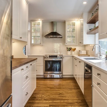 Farmhouse Kitchen and Living room
