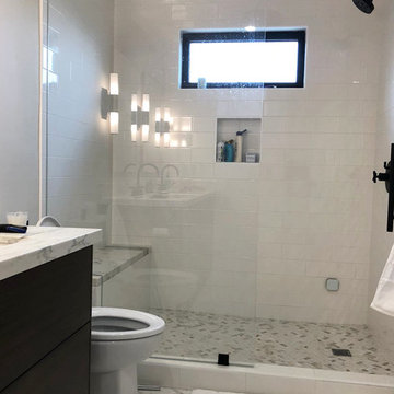 Master Bath, Kitchen, and Guest Bathroom Remodel - Dark Navy